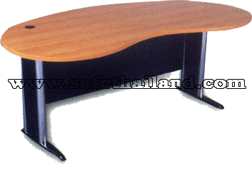 โต๊ะทำงานขาเหล็ก รุ่น M-NUT-10200 (80x180x74) โต๊ะทำงานรูปทรงถั่ว